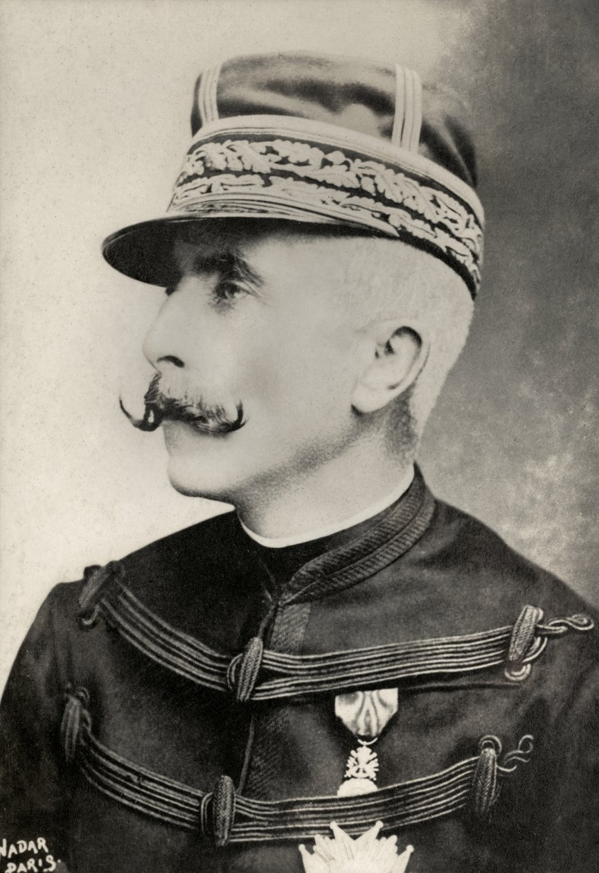 Portræt af den franske general Auguste De Galliffet (foto) af Paul Nadar
