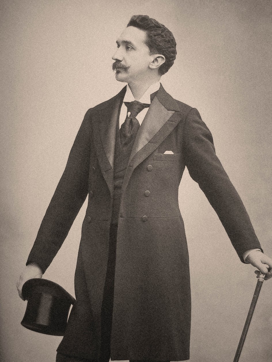 Portræt af Robert de Montesquiou ca. 1895 (foto) af Paul Nadar