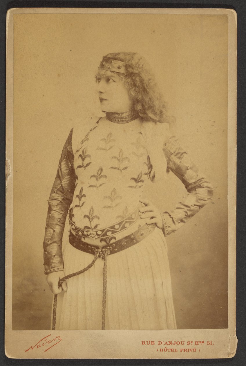 Sarah Bernhardt als Lady Macbeth af Paul Nadar