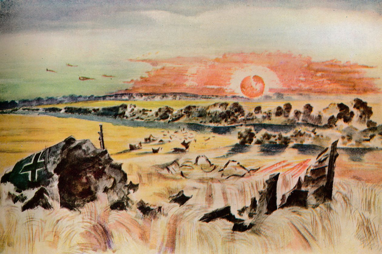 Bomber in the Corn, 1940 af Paul Nash