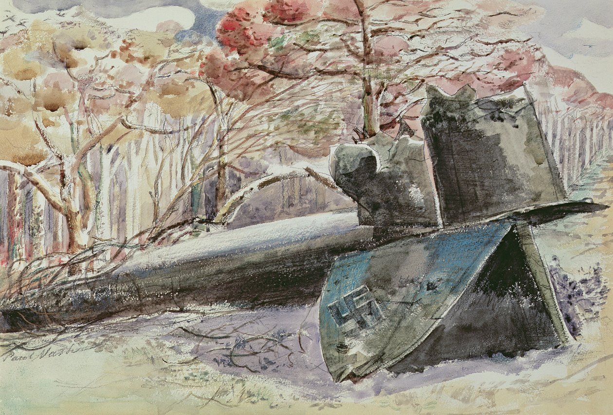 Bomber i skoven af Paul Nash