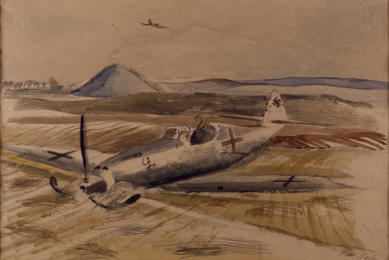 Encounter in the Afternoon, ca. 1940 (akvarel på papir) af Paul Nash