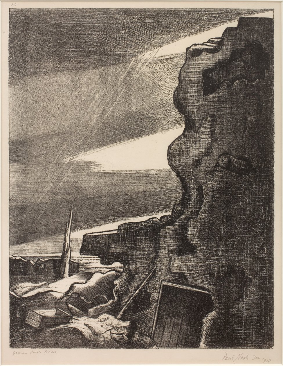 Tysk dobbelt pilleæske, Gheluvelt af Paul Nash