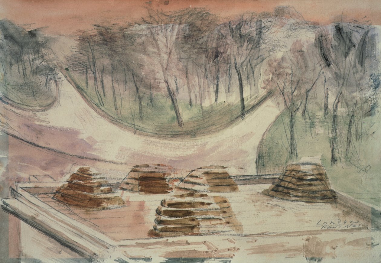 London Park, Marble Arch Defense af Paul Nash