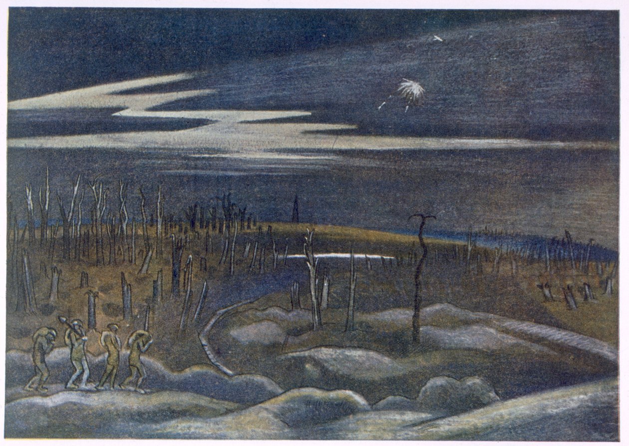 Meadow with Copse, fra British Artists at the Front, Fortsættelse af The Western Front, del tre, Paul Nash af Paul Nash