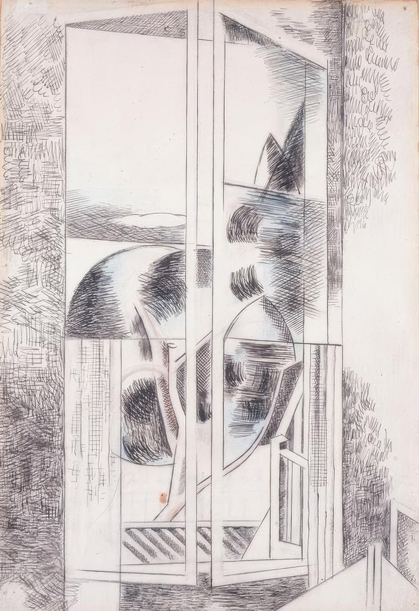 Riviera Window Abstrakt af Paul Nash