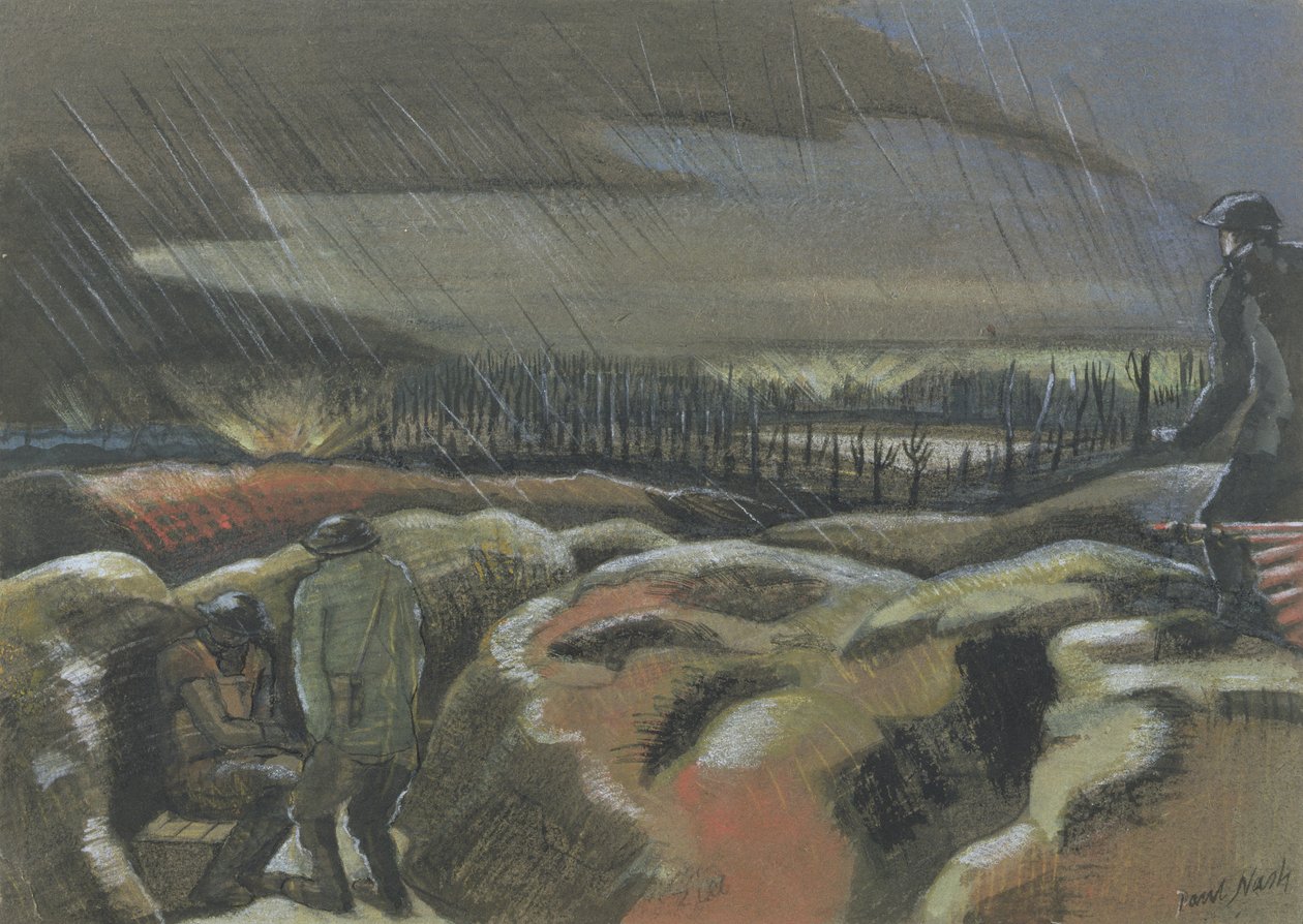 Shellburst, Zillebeke af Paul Nash