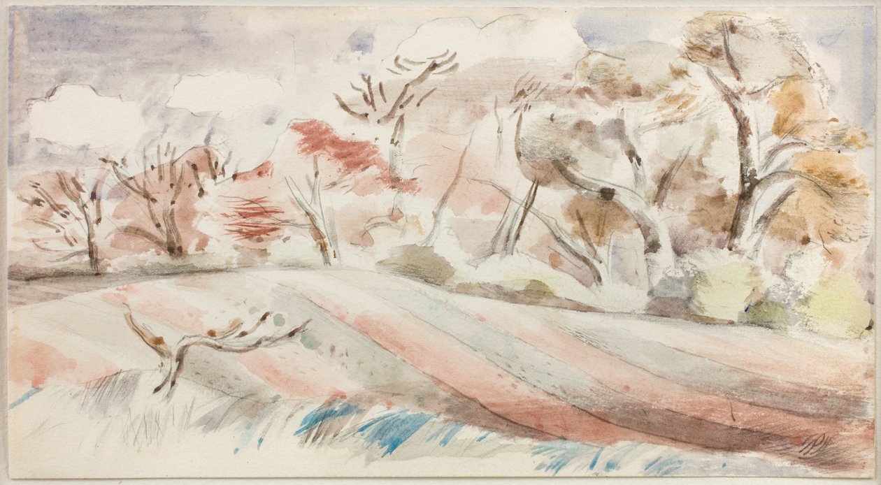 Forårslandskab af Paul Nash