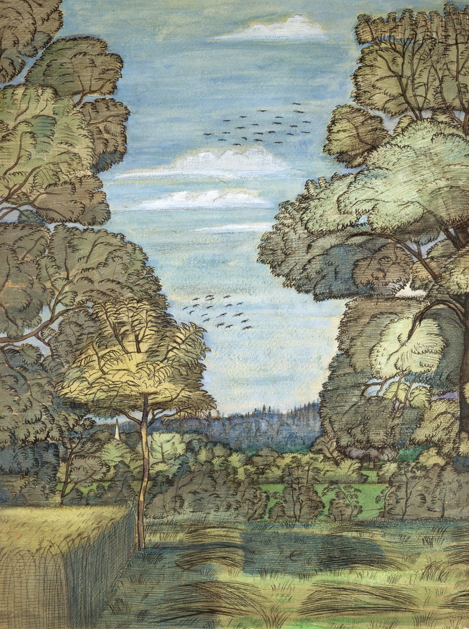 Sommer Landskab af Paul Nash