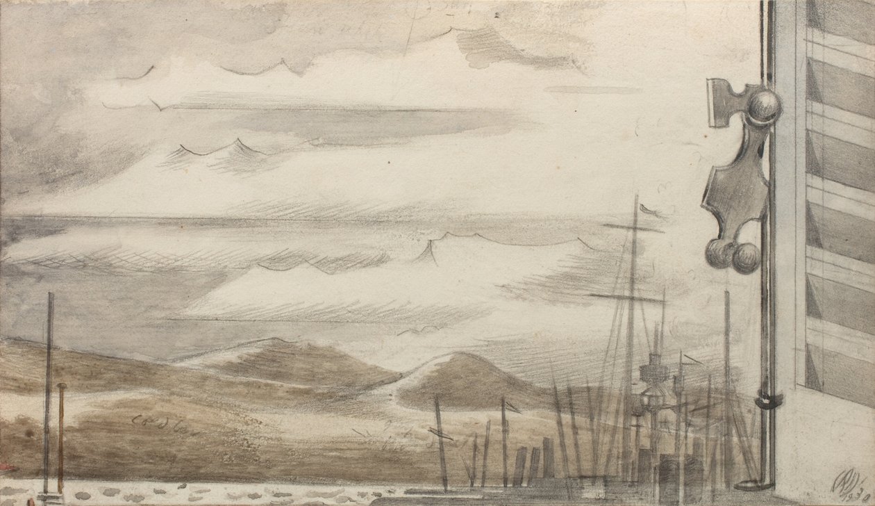 Flåden ved Toulon nr. 1 af Paul Nash