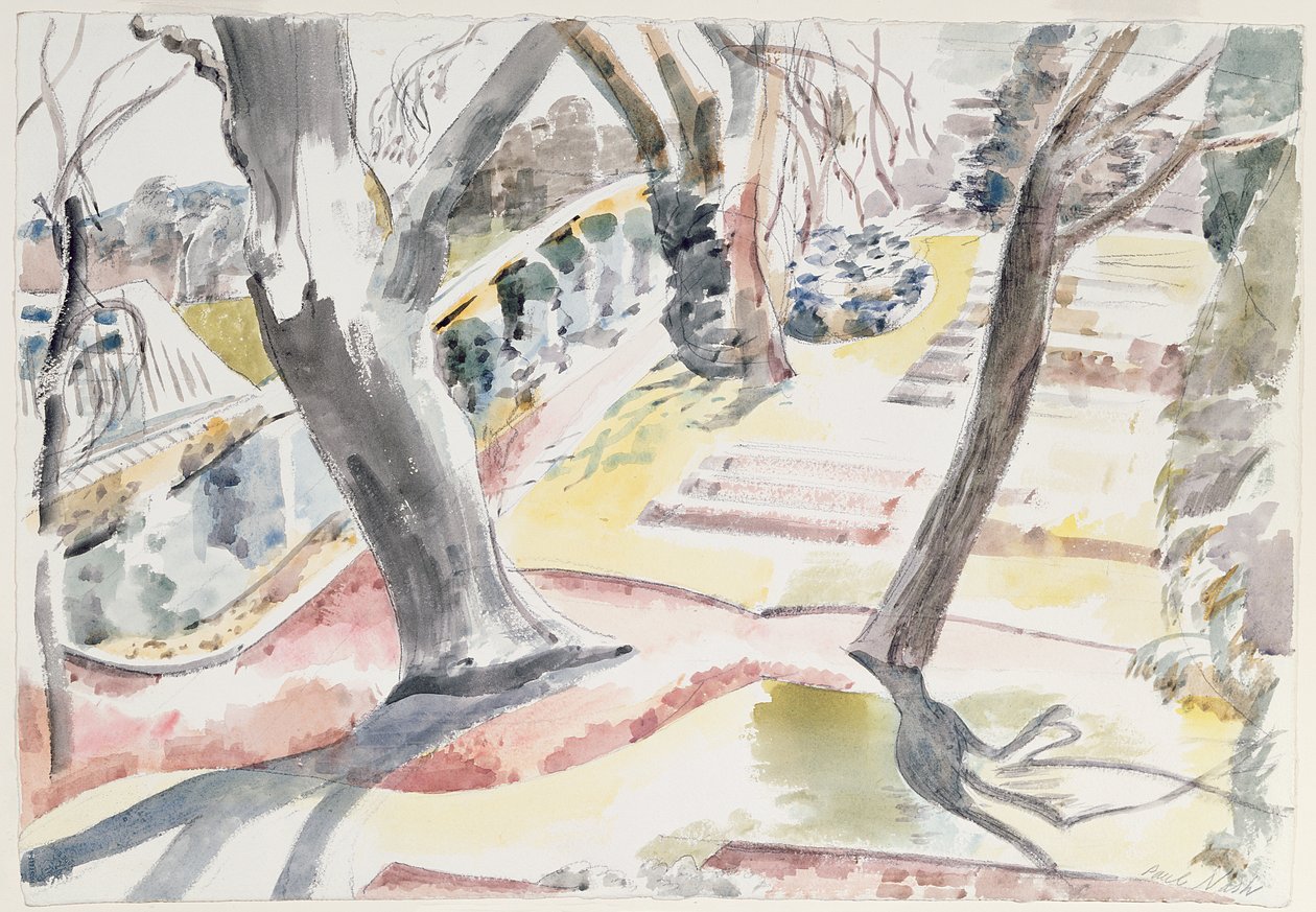 Haven (akvarel på papir) af Paul Nash