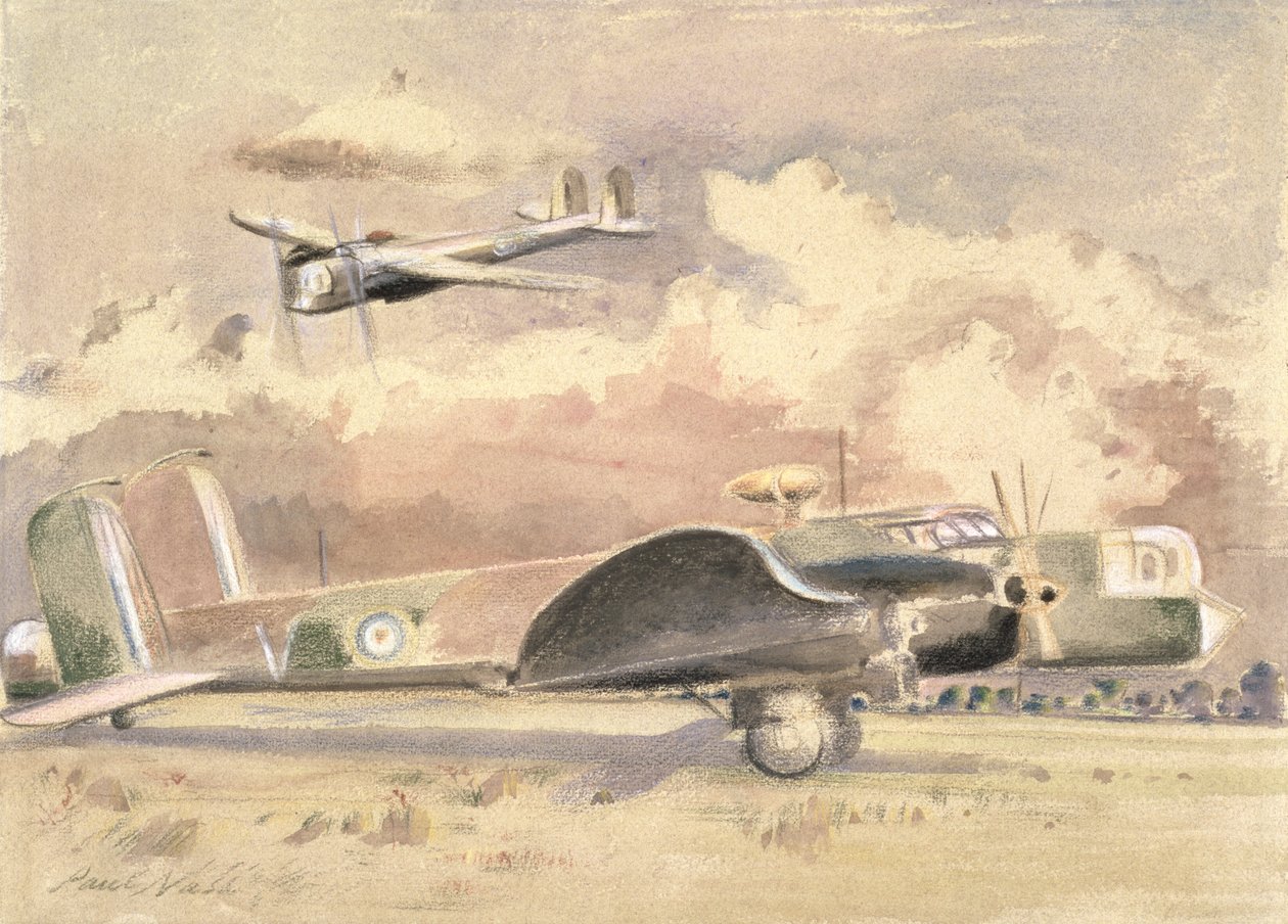 Whitley bombefly soler af Paul Nash