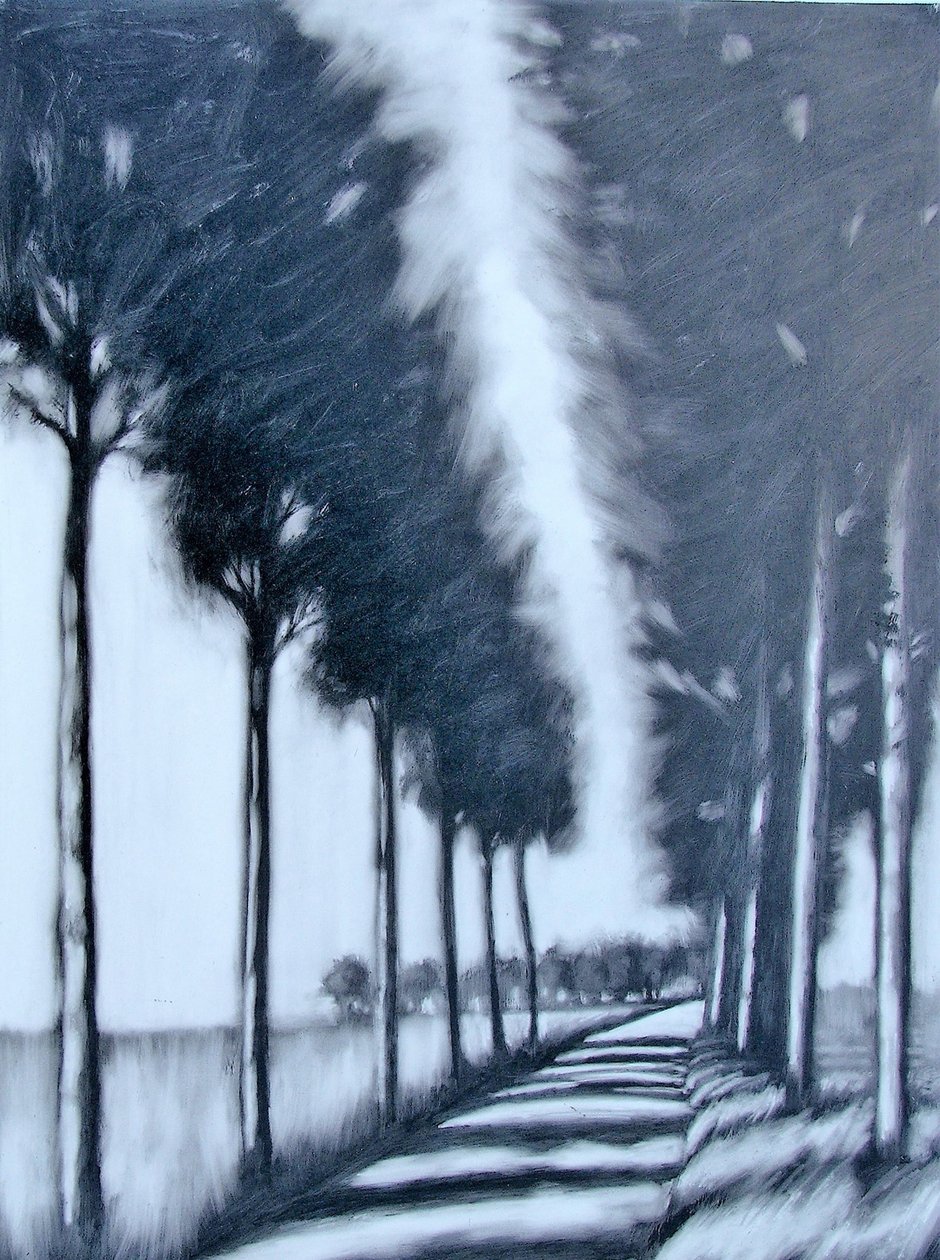Avenue (akryl om bord) af Paul Powis