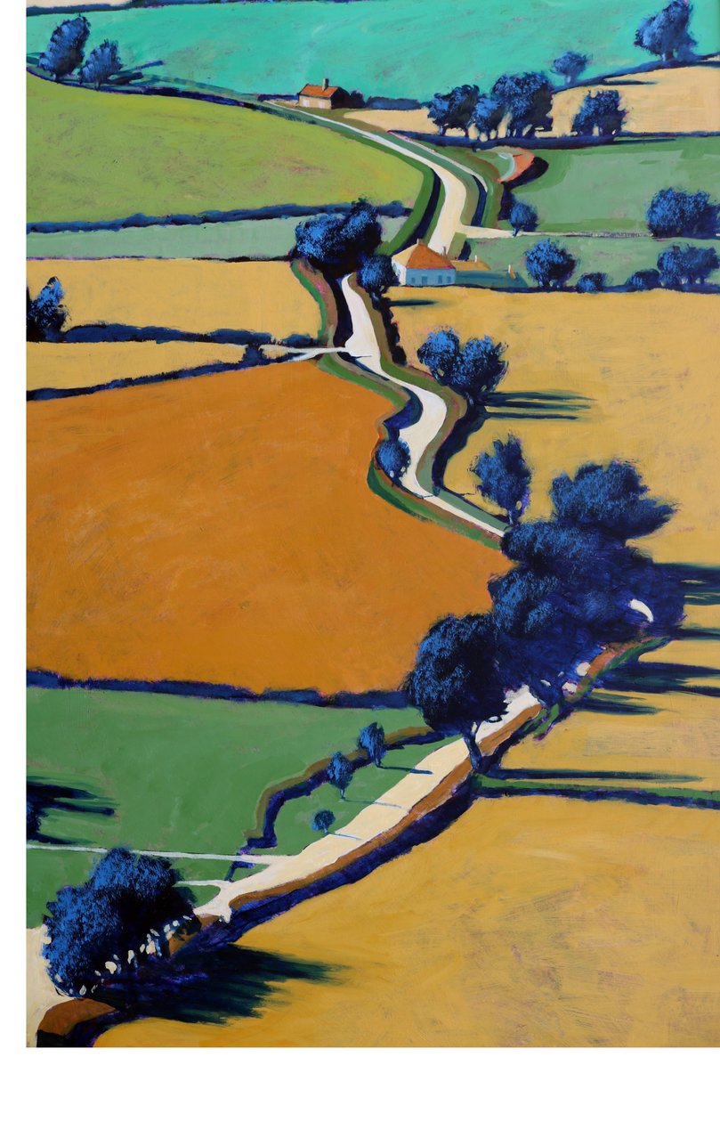 Country Lane forår af Paul Powis