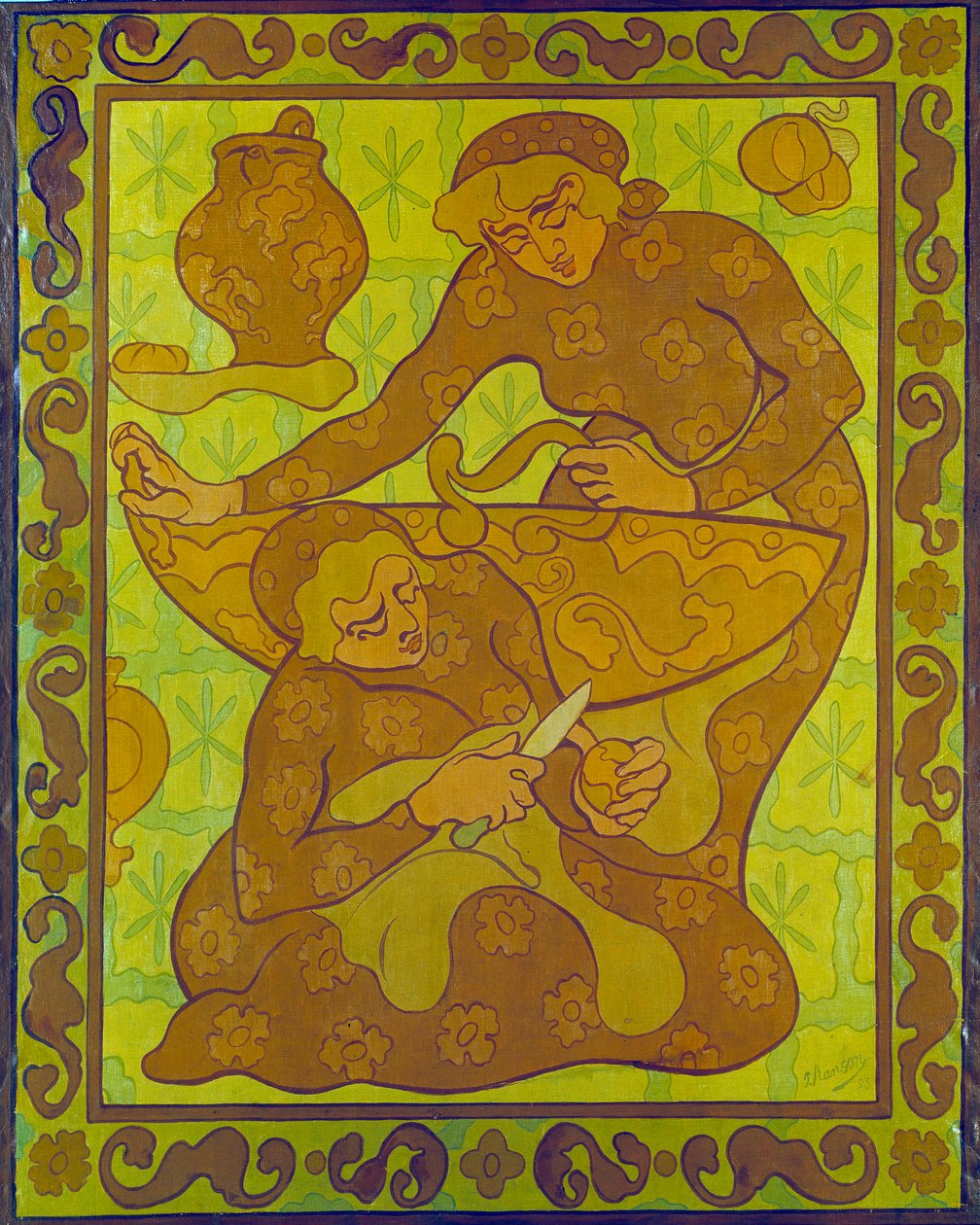 Æbleskrællertapet af Paul Ranson (1864-1909) Privatsamling fra det 20. århundrede af Paul Elie Ranson