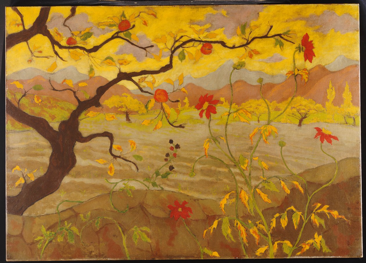 Æbletræ med røde frugter, ca. 1902 af Paul Elie Ranson