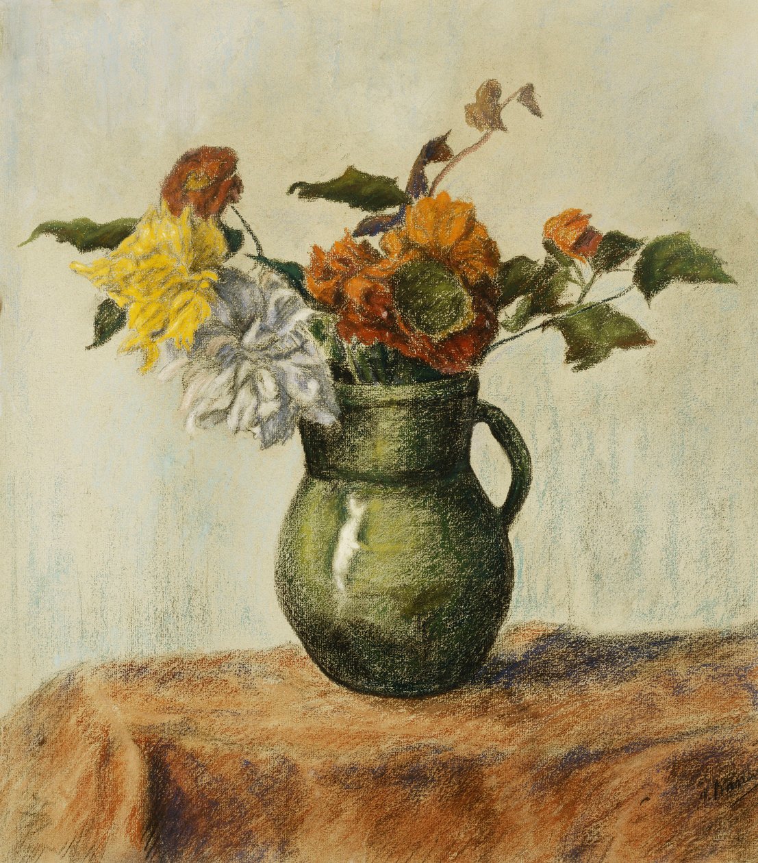 Vase med blomster; Vase de Fleurs, ca. 1900 af Paul Elie Ranson