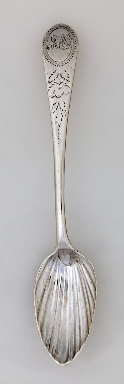 Riflet teske, ca. 1785 (sølv) af Paul Revere