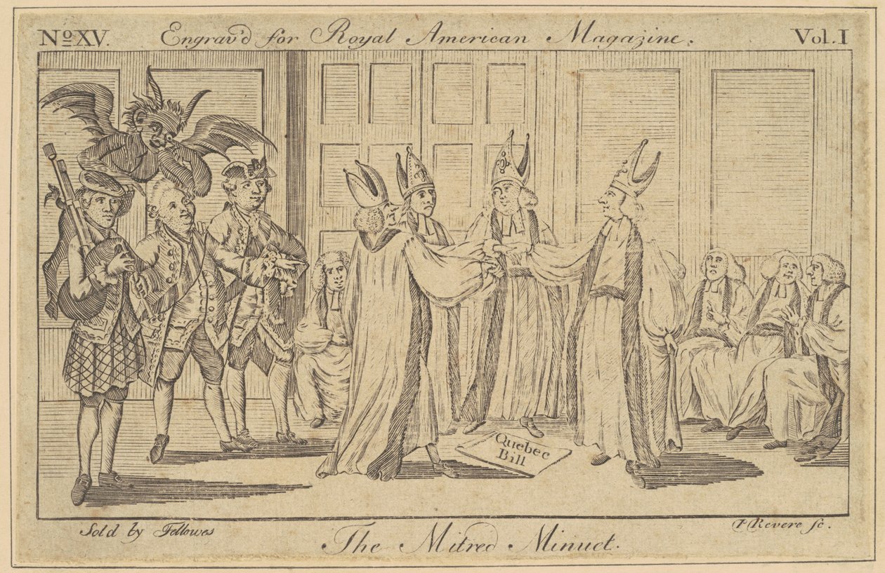 Den mitrede menuet af Paul Revere