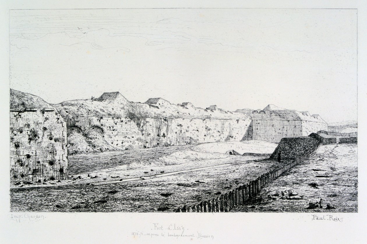 Fort dIssy, belejring af Paris, 1870-1871 af Paul Roux