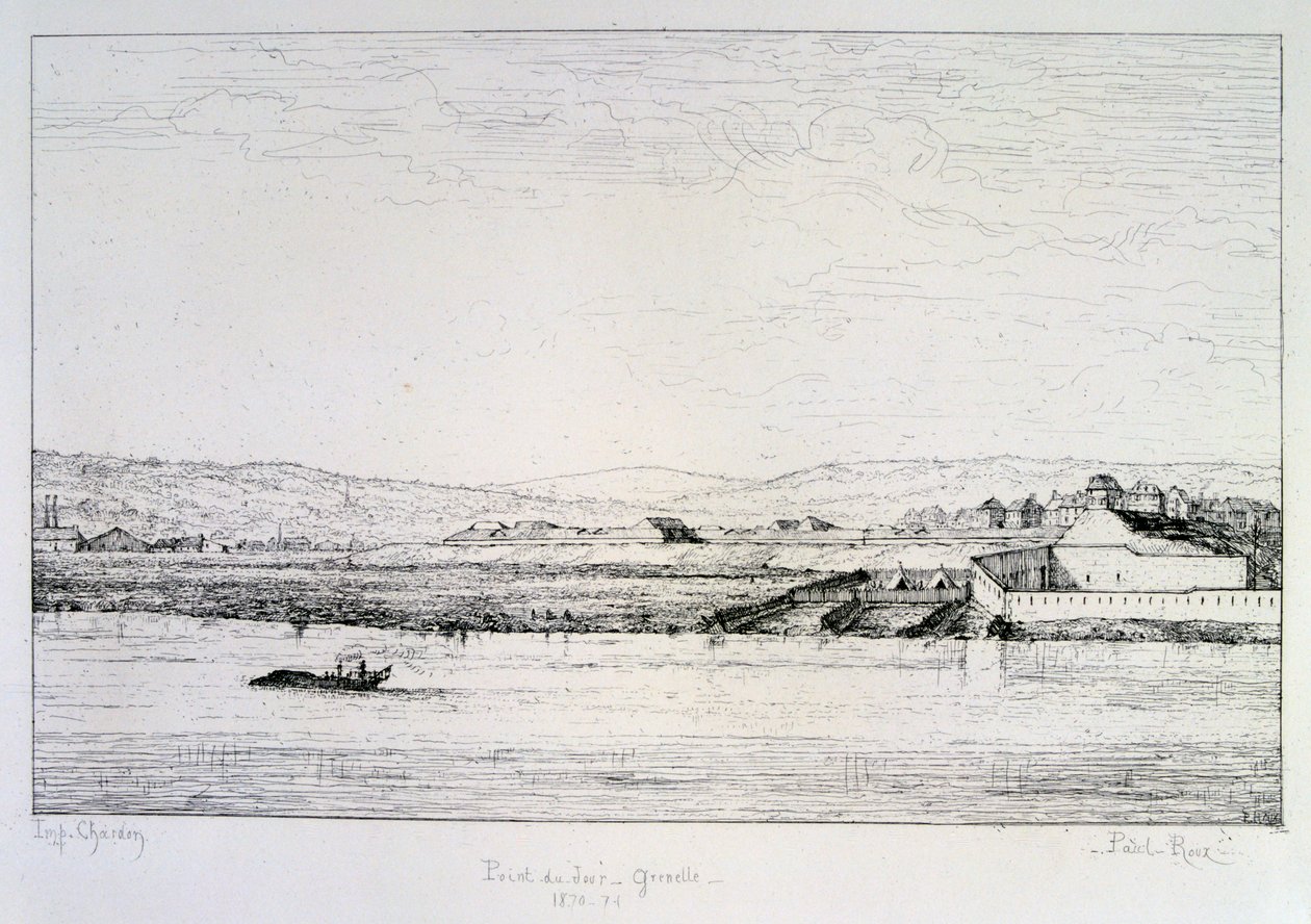 Daggry - Grenelle, belejring af Paris, 1870-1871 af Paul Roux
