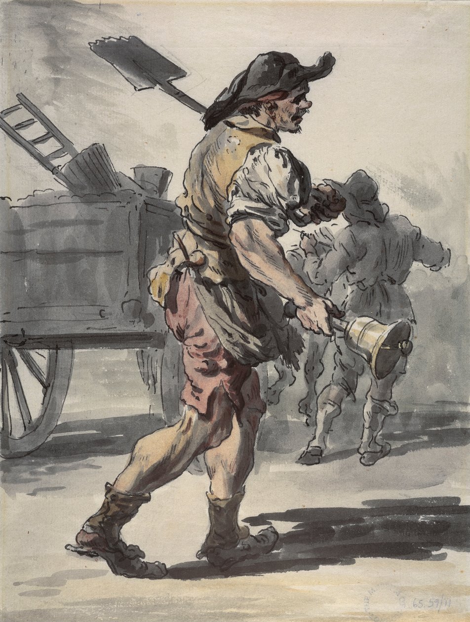 En kulmand i London, 1759 af Paul Sandby