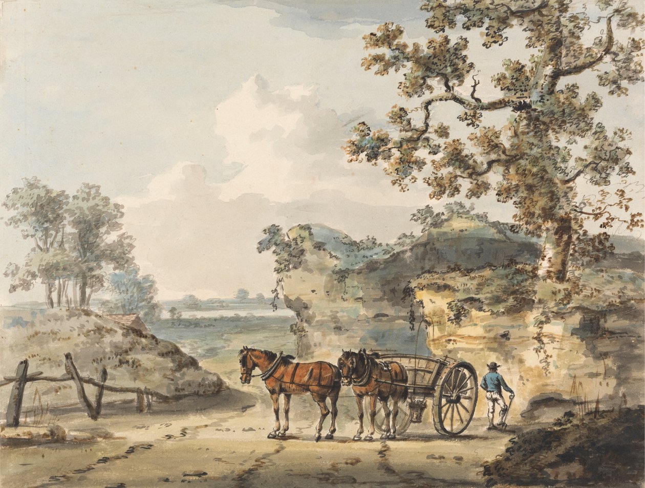 En sandkasse af Paul Sandby
