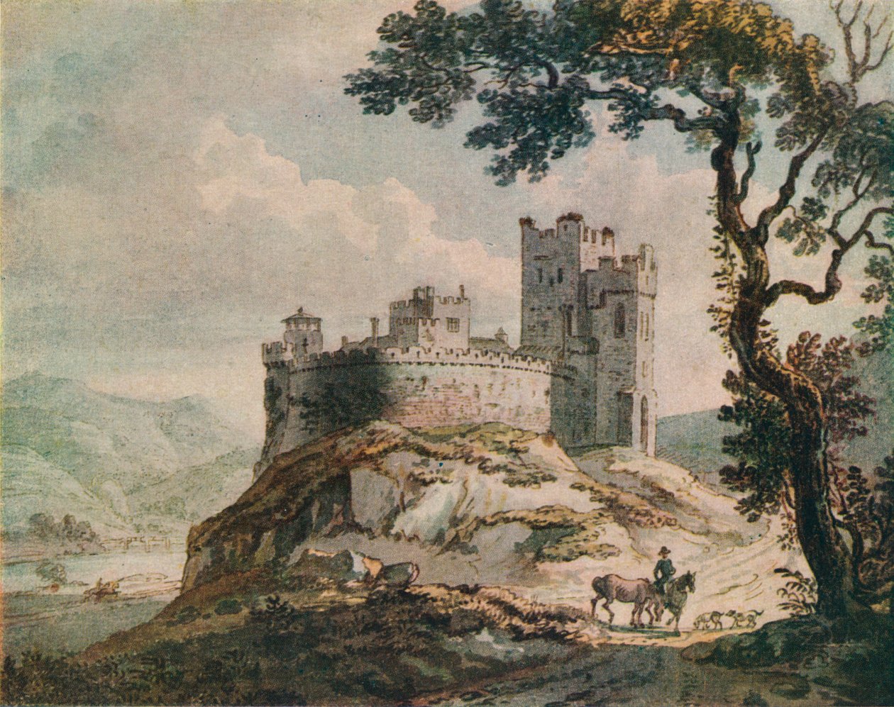 Et gammelt slot, c1764 af Paul Sandby