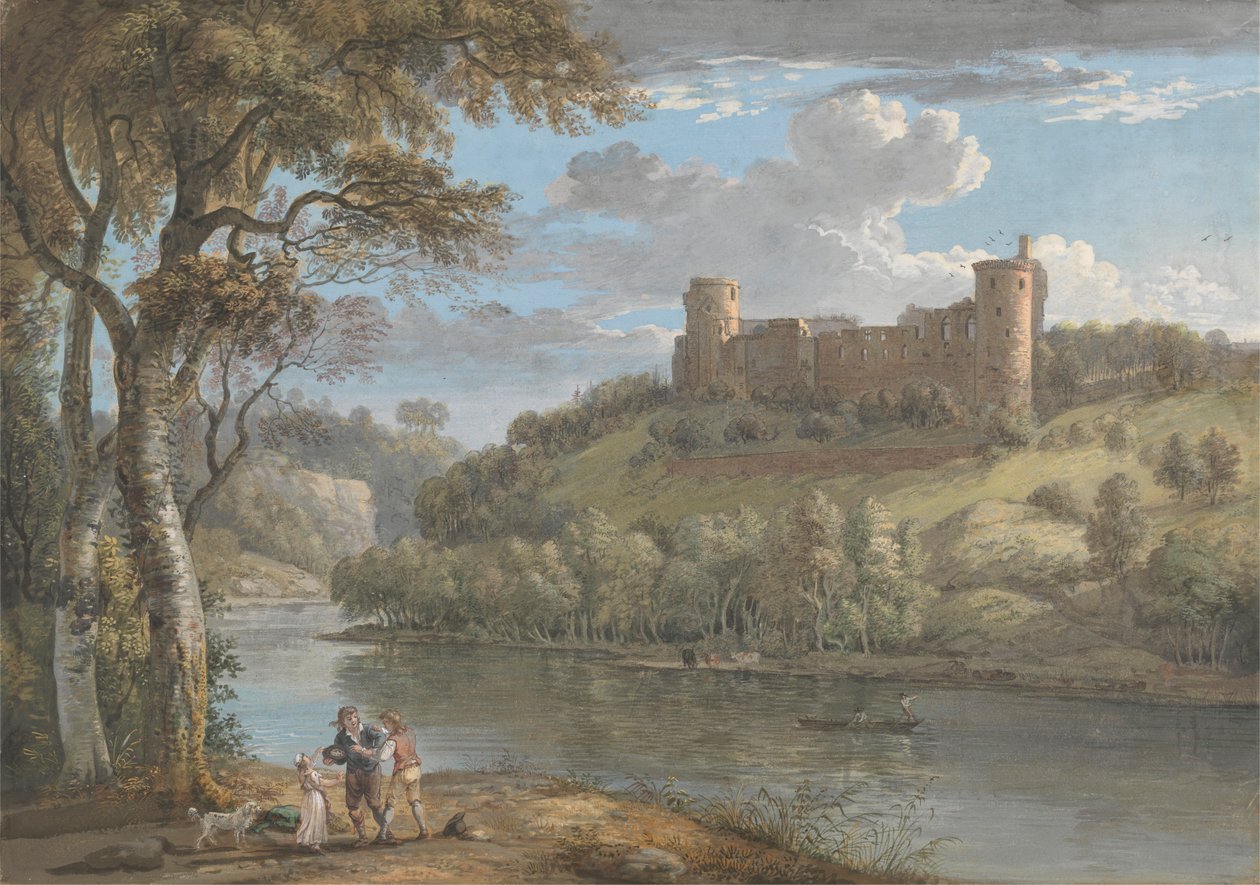 Bothwell Castle, fra syd af Paul Sandby