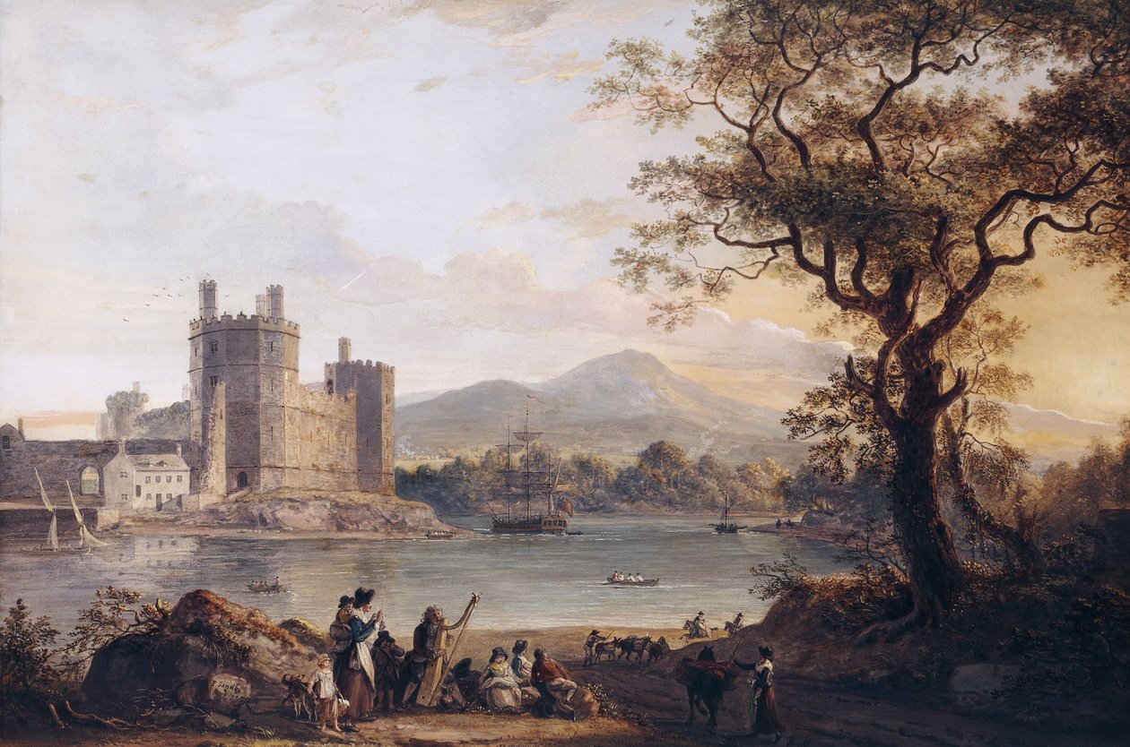 Caernarvon Slot, 1790