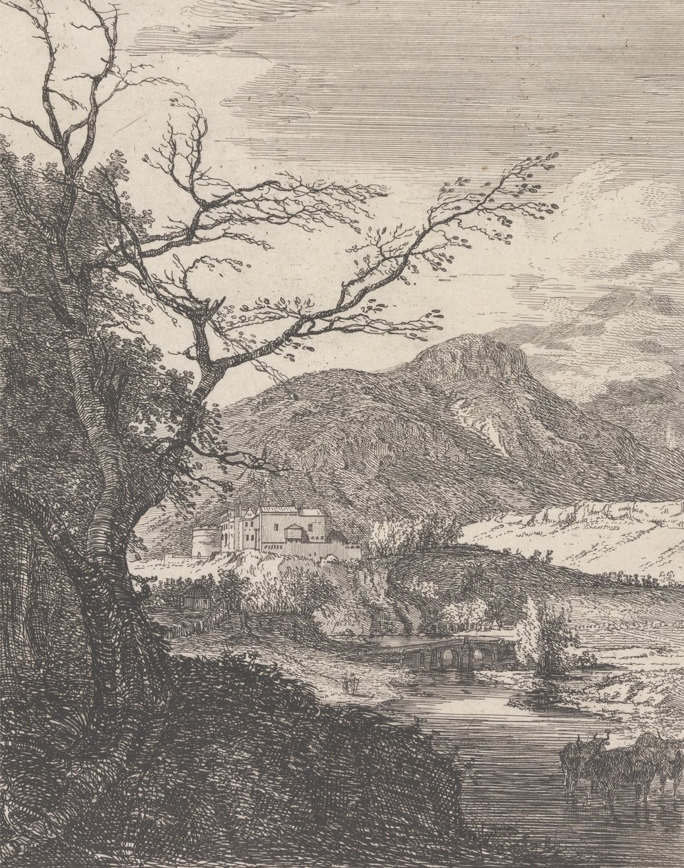 Capriccio med Edinburgh Castle og Arthur