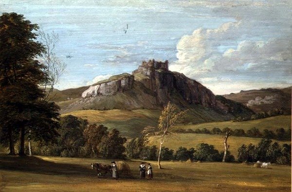 Carreg Cennen Castle, Carmarthenshire af Paul Sandby