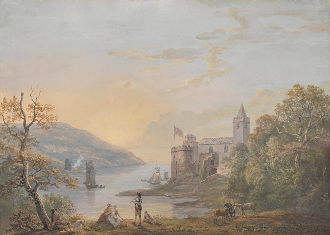 Dartmouth Castle af Paul Sandby