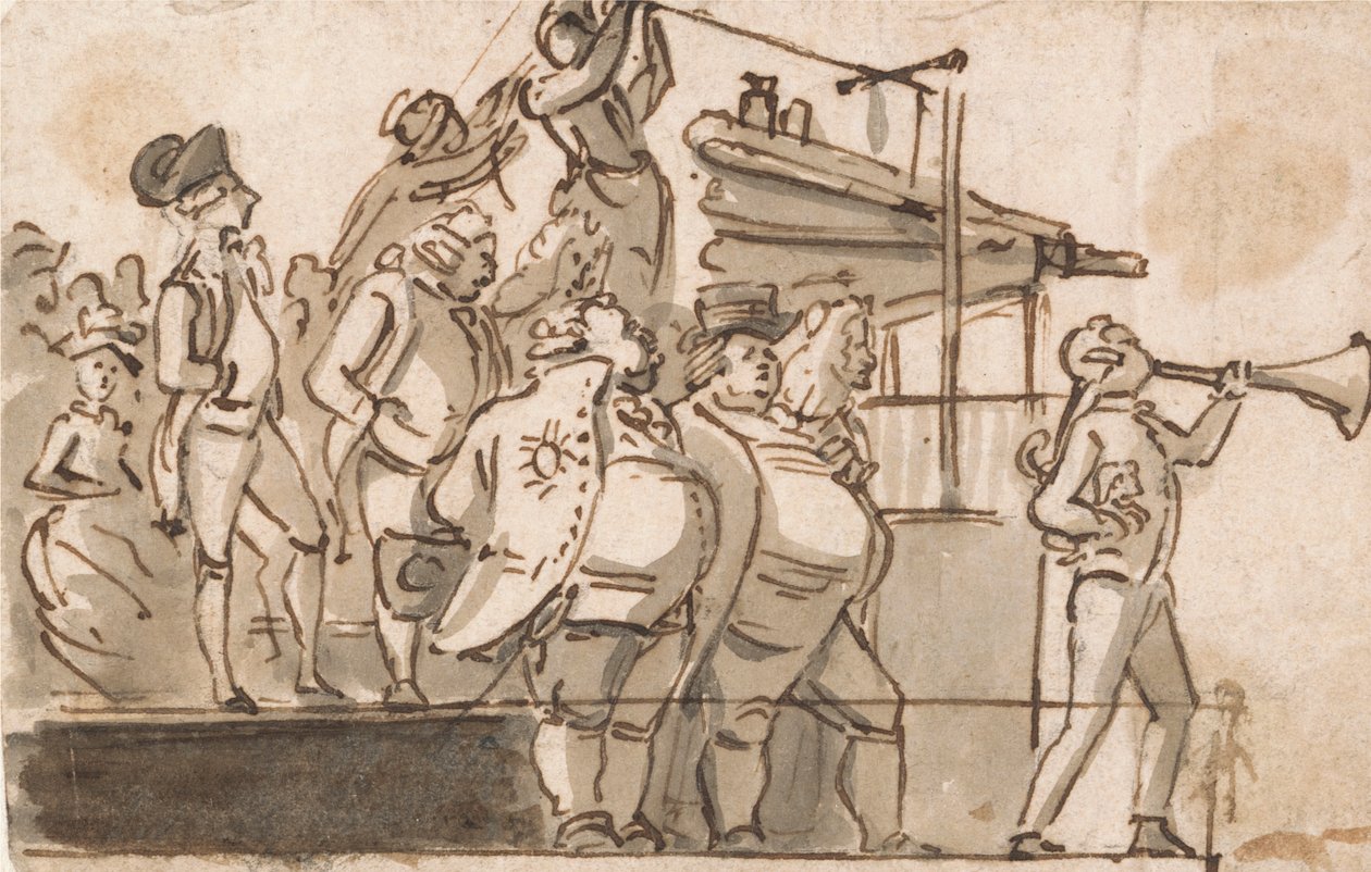Valgscene af Paul Sandby
