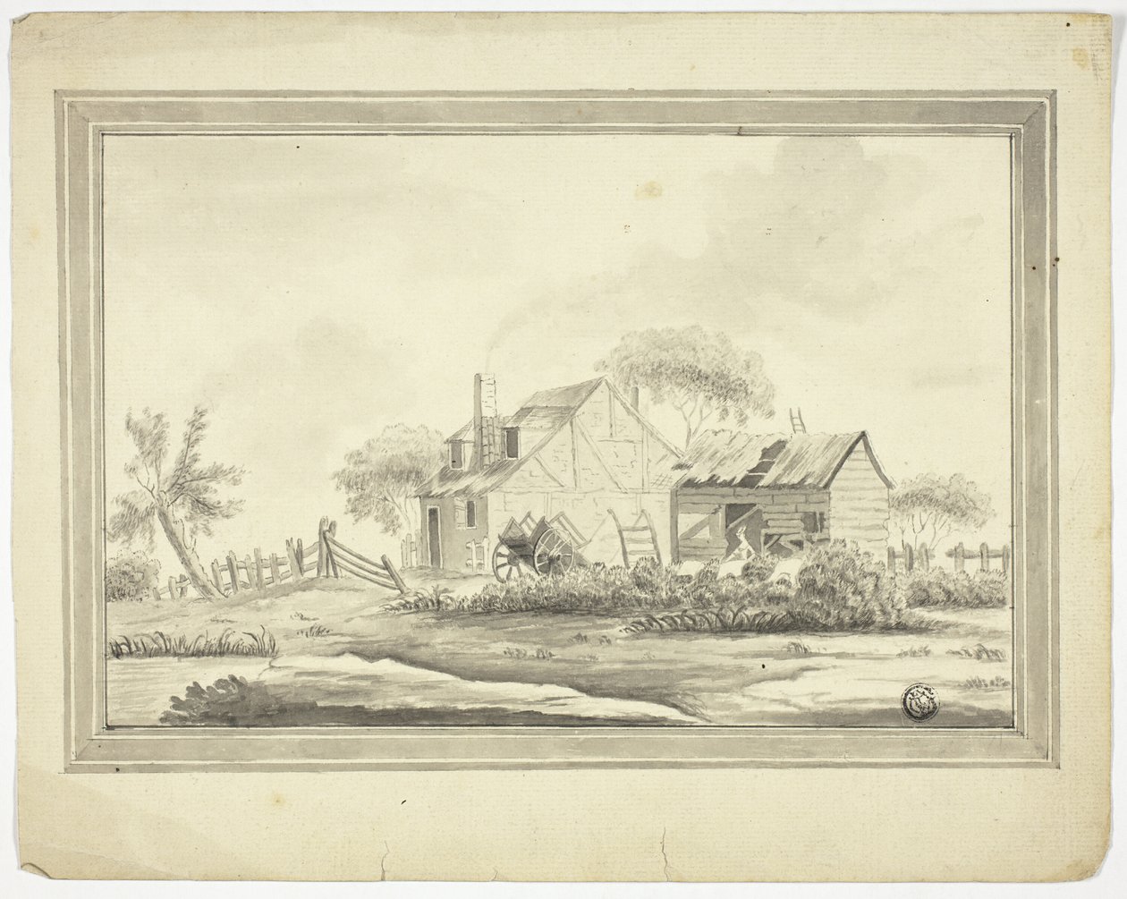 Stuehus af Paul Sandby