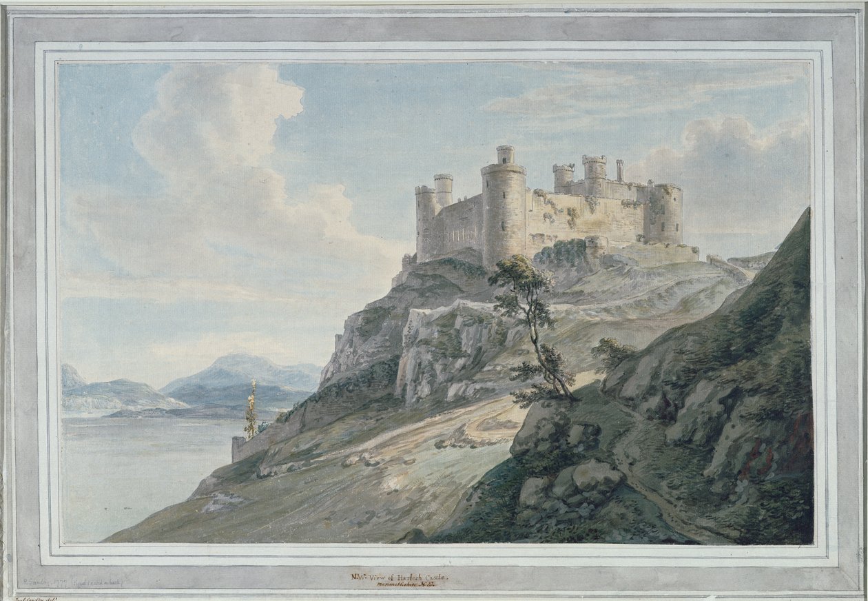 Harlech Slot af Paul Sandby