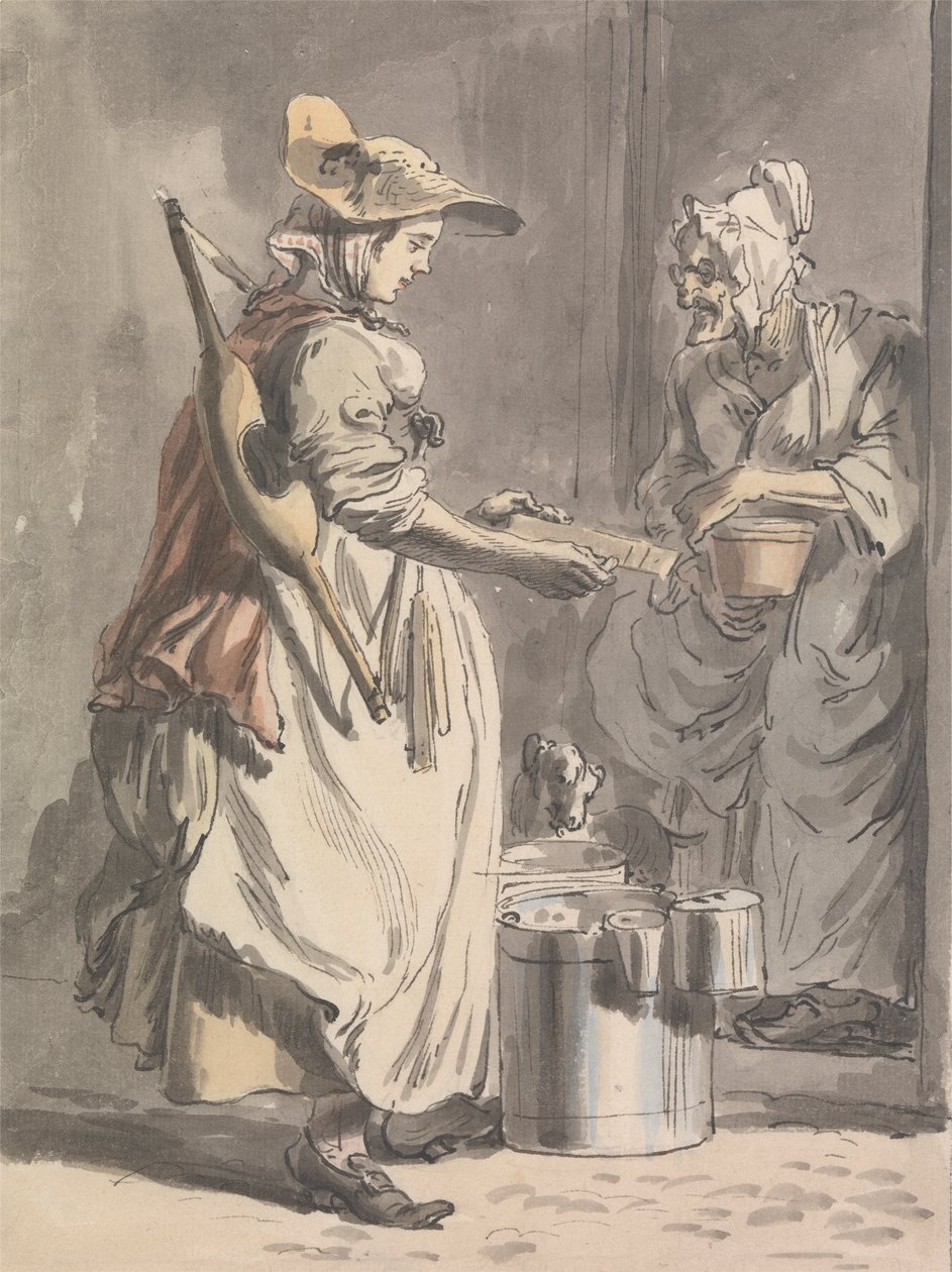 London Cries: A Milkmaid af Paul Sandby