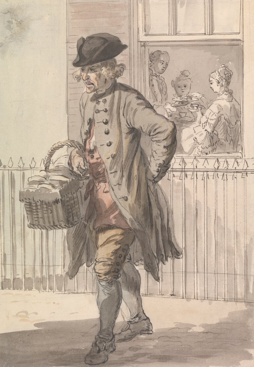 London Cries: A Muffin Man af Paul Sandby
