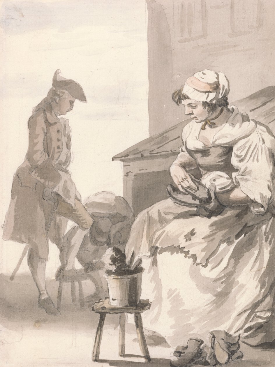 London Cries: Shoe Cleaner af Paul Sandby