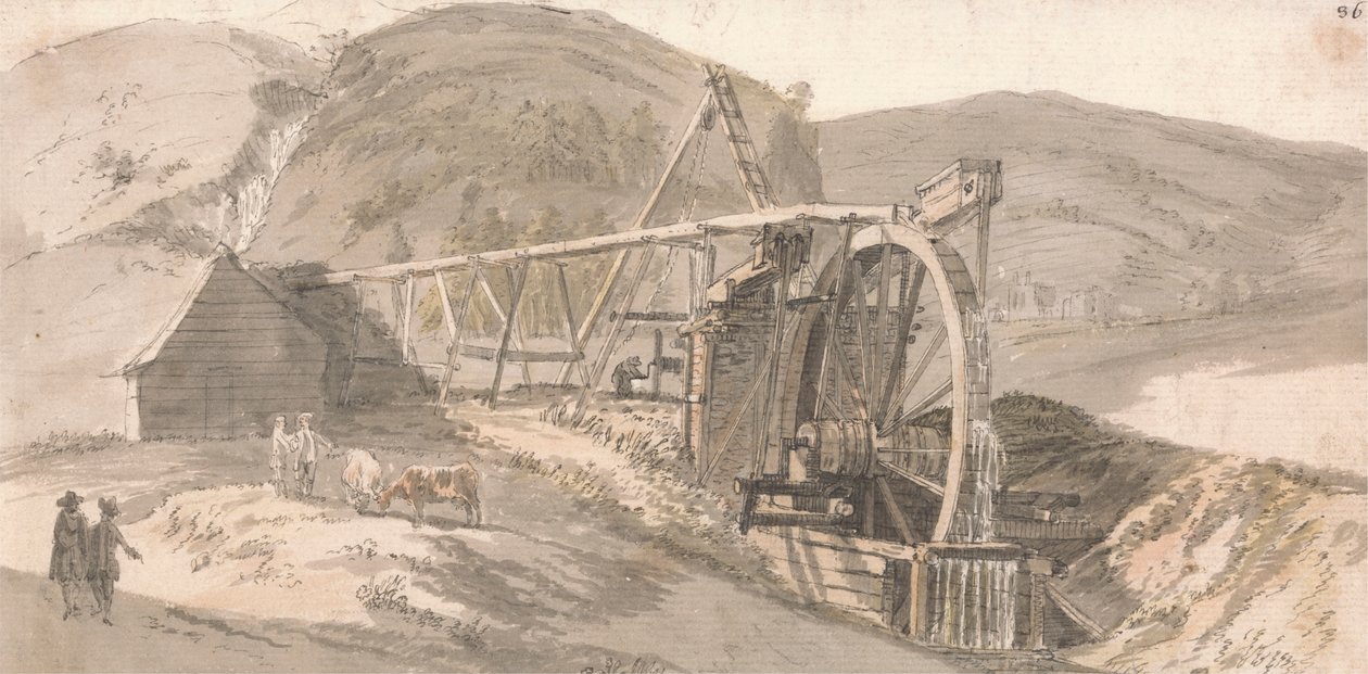 Lord Hopetoun Lead Mines af Paul Sandby