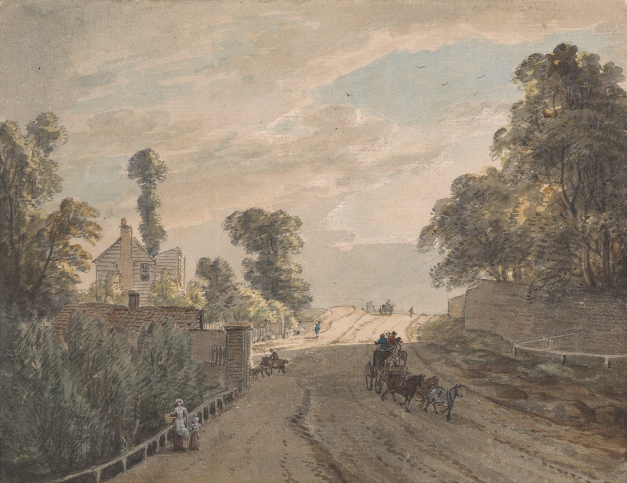 Bayswater Turnpike af Paul Sandby