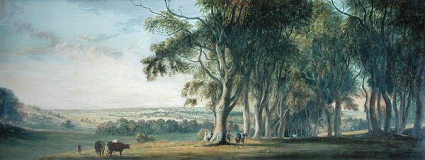 Udsigt over Windsor, fra Snow Hill i Great Park af Paul Sandby