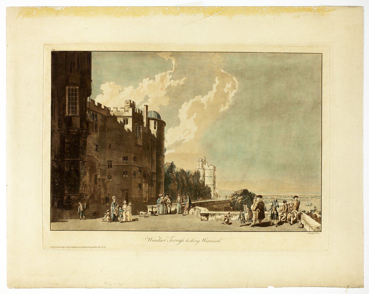 Windsor-terrasse ser mod vest af Paul Sandby