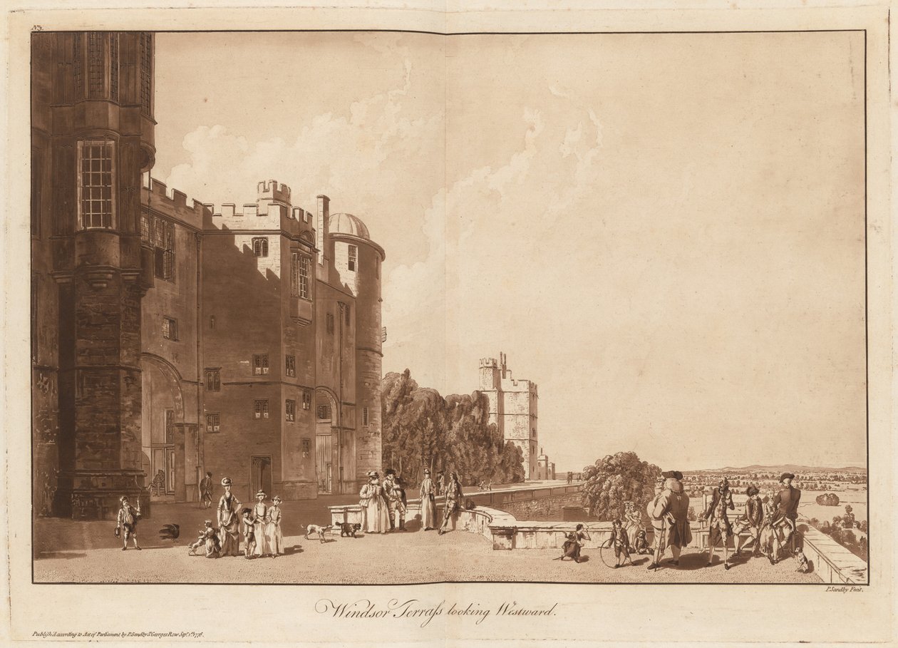 Windsor Terrasse ser mod vest af Paul Sandby