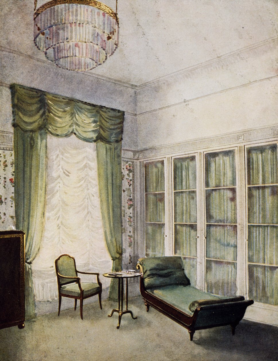Siddeområde, begyndelsen af det 20. århundrede, af Paul Schultze-Naumburg (akvarel) af Paul Schultze Naumburg