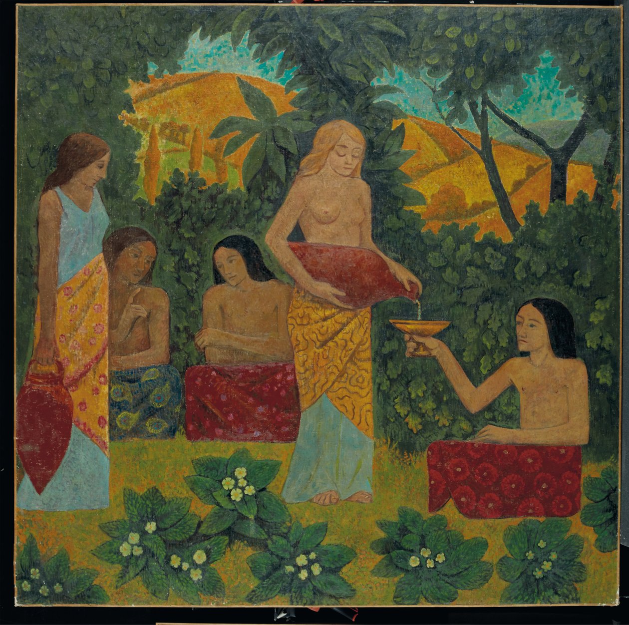 Libations, fem figurer i en mytisk skov af Paul Sérusier