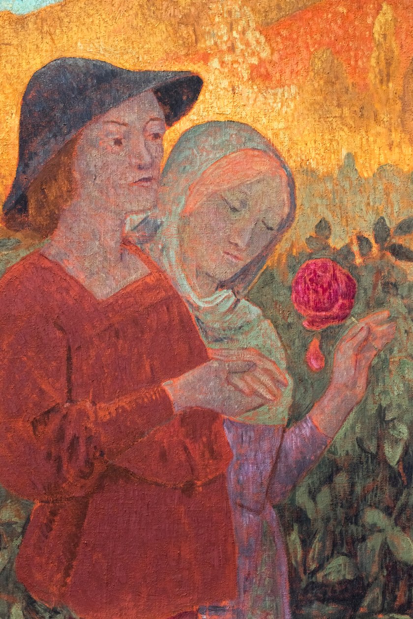 Mignonne, allons voir si la rose, detalje, ca. 1910 (olie på lærred) af Paul Serusier