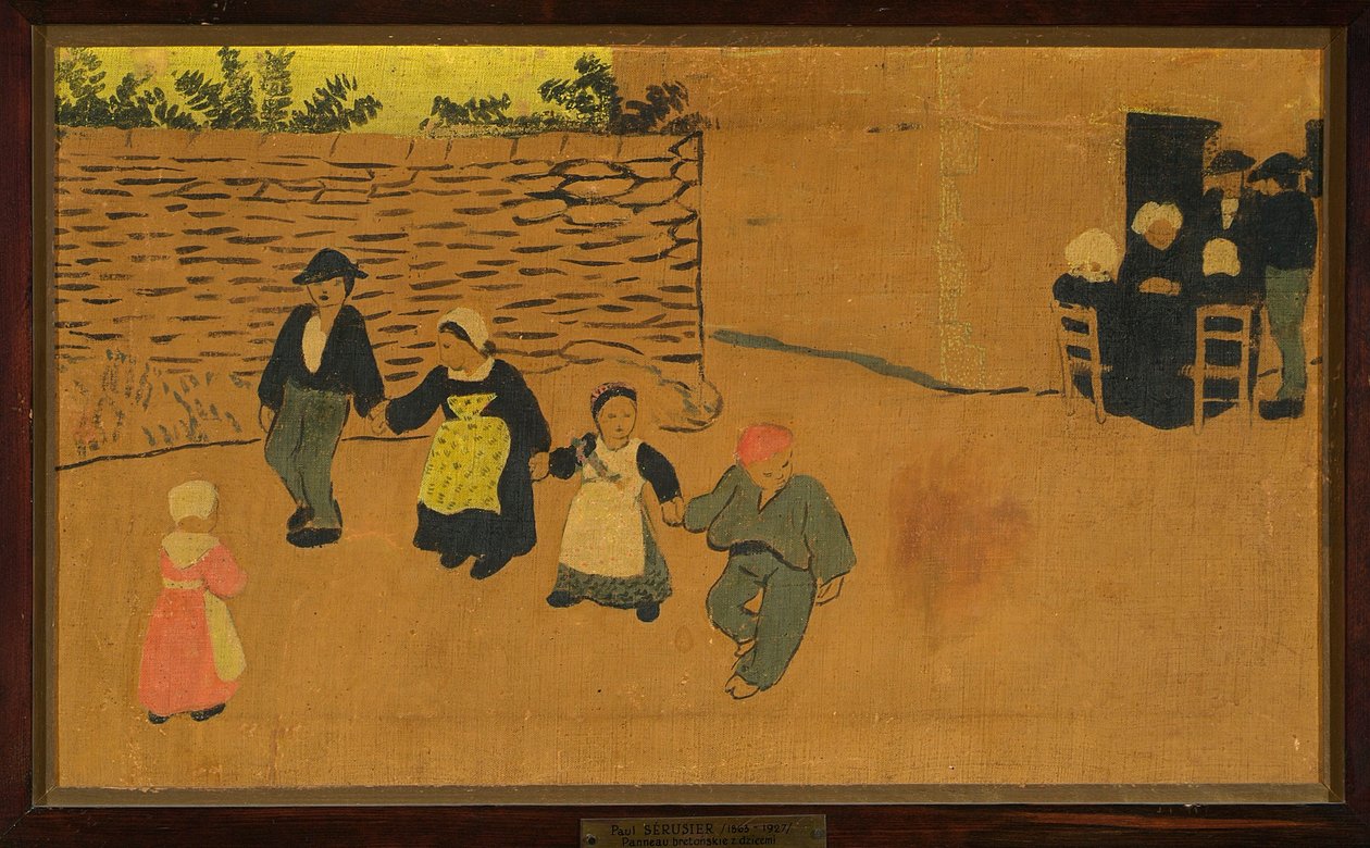 Bretonisches Paneel mit Kindern af Paul Sérusier