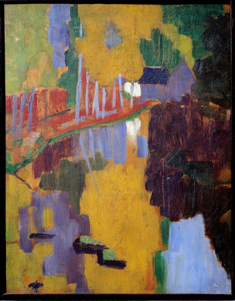 Talismanen, kærlighedstræet aven. Refleksion af et træ i vand. Maleri af Paul Serusier (1863 - 1927) af Paul Sérusier