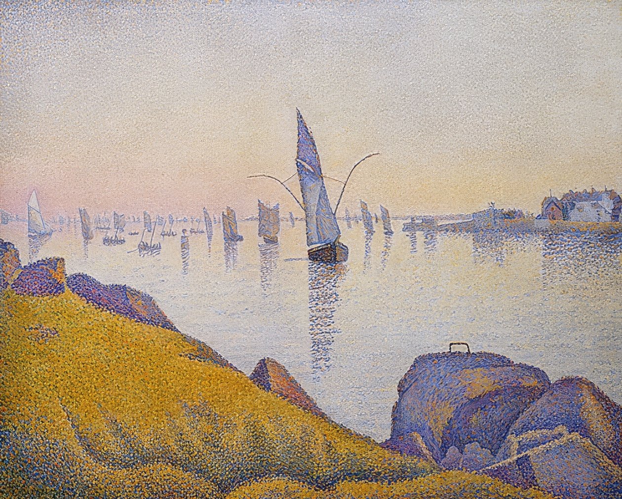 Abendruhe, Concarneau, Opus 220 (Allegro Maestoso). 1891 af Paul Signac